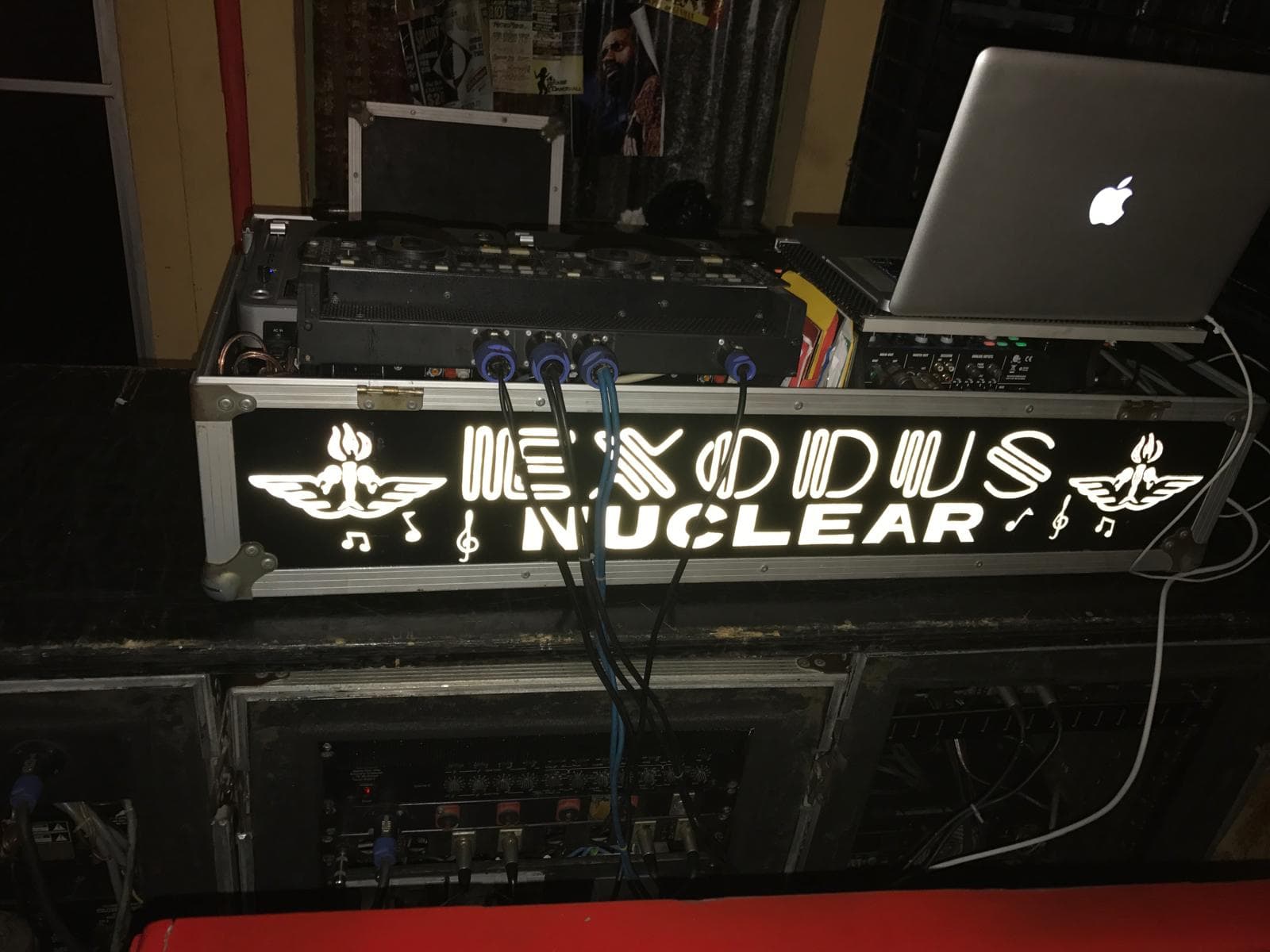 Illuminated Exodus Nuclear DJ console and equipment